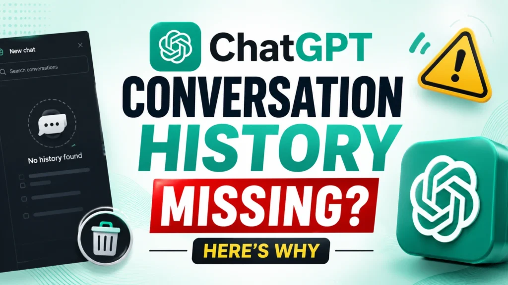 ChatGPT Conversation History Missing Heres Why