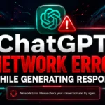 ChatGPT Network Error While Generating Response