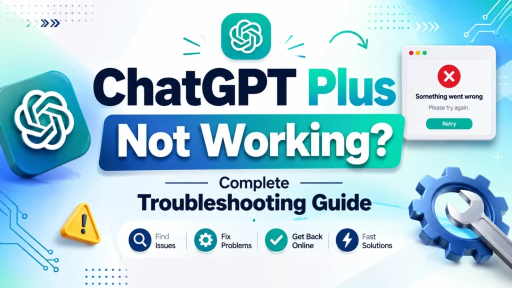 ChatGPT Plus Not Working? Complete Troubleshooting Guide