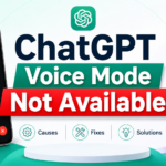 ChatGPT voice mode not available error on smartphone screen with troubleshooting options