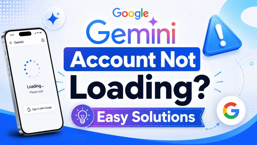 Google Gemini Account Not Loading Easy Solutions