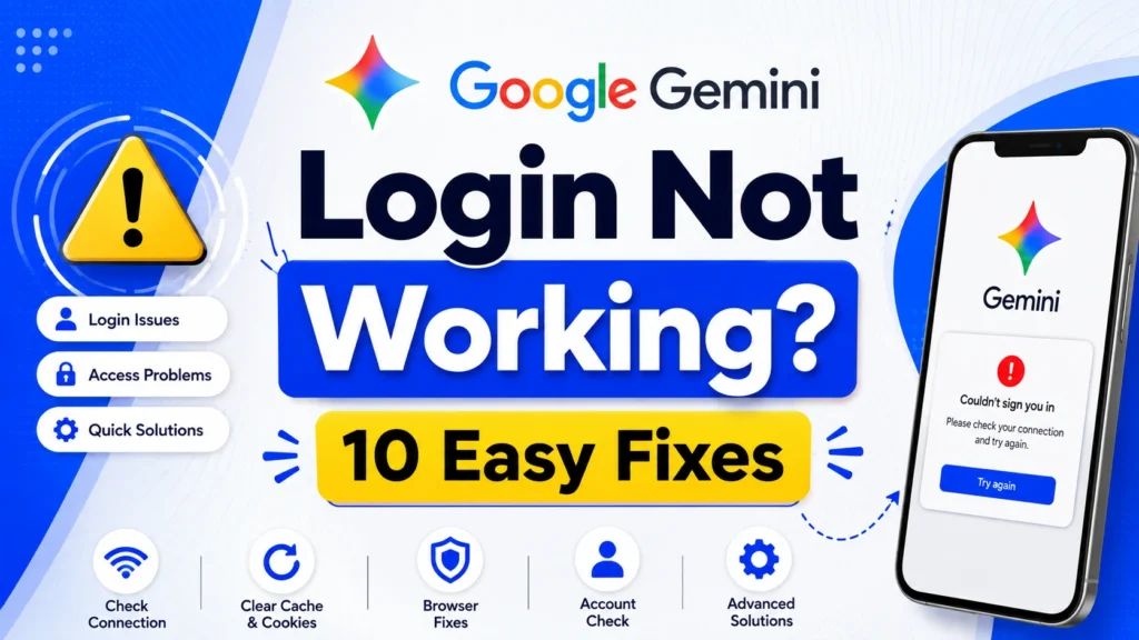 Google Gemini Login Not Working? 10 Easy Fixes