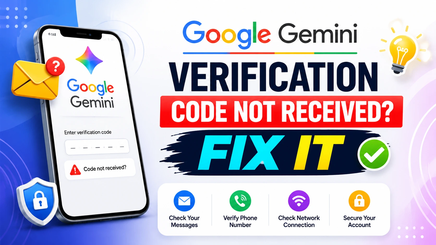 Google Gemini Verification Code Not Received? Fix It
