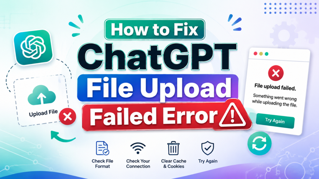 Troubleshooting ChatGPT file upload failed error on desktop