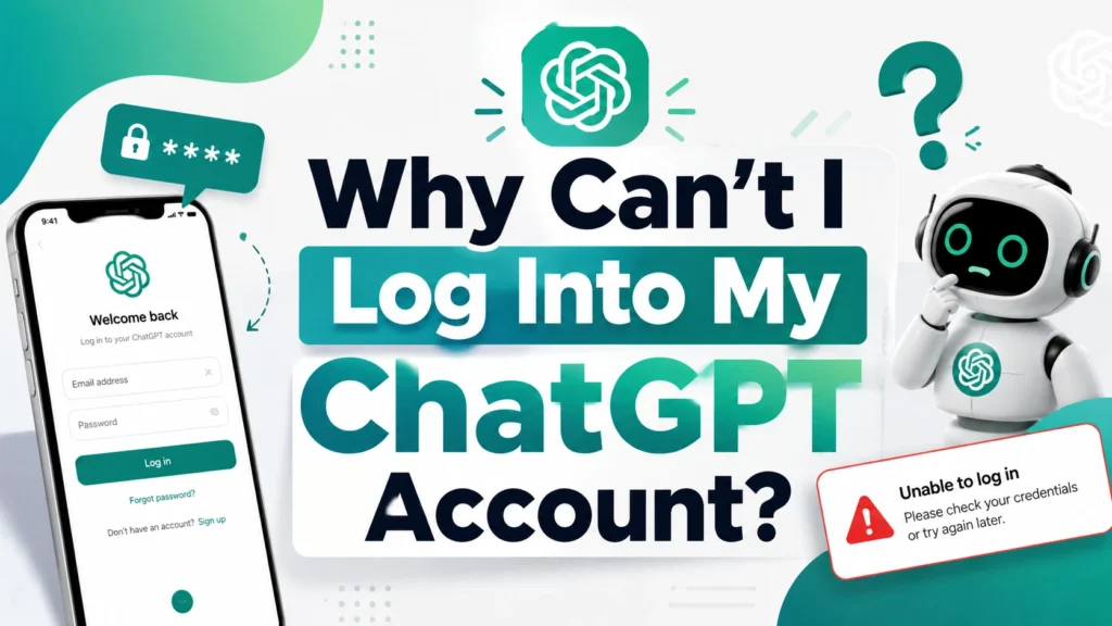 troubleshooting steps for why i can't log into my ChatGPT account showing login screen and error message