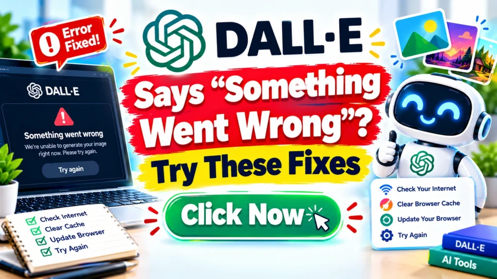 DALL-E Says “Something Went Wrong”? Try These Fixes