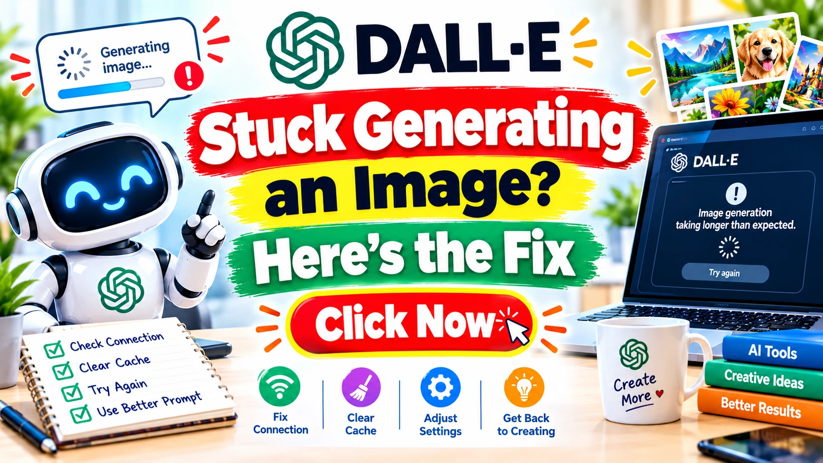 DALL-E Stuck Generating an Image? Here’s the Fix